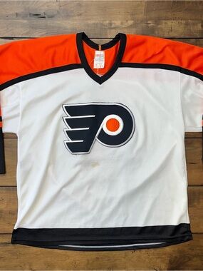 Vintage 1980s Philadelphia Flyers CCM Hockey Jersey , Lindros 88, XL